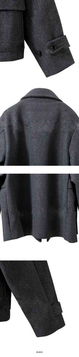 Big Collar Half Duffle Coat (2c)
