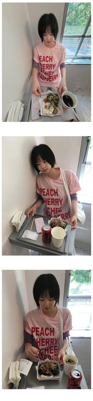 [5 colors] Soft Layered 7/8 Sleeve T-Shirt