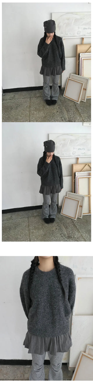 (4 colors) Wool knit