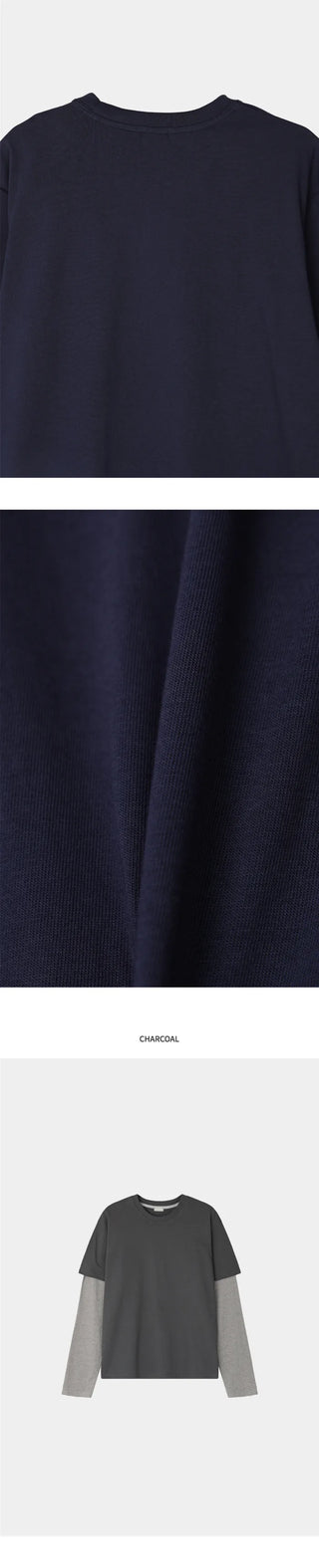 (4 colors) Layered T-shirt