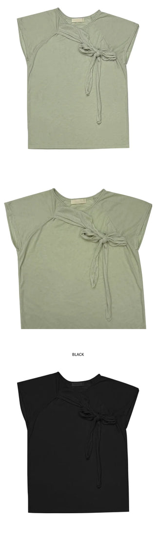 [3 colors] Strap T-shirt