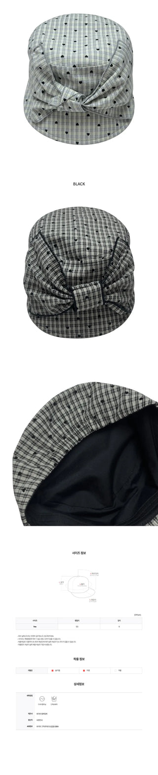(2 colors) Ribbon Hat