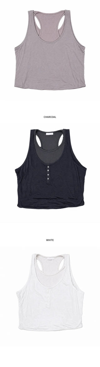 [3 colors] Layered camisole