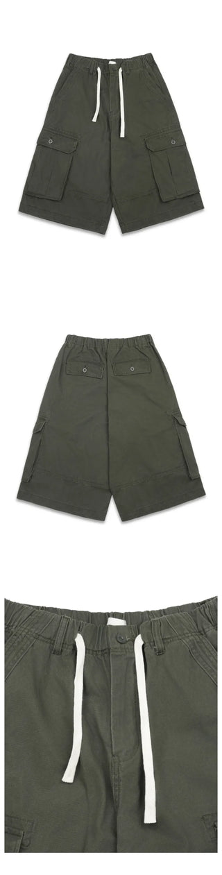 [3 colors] Cargo Bermuda Pants