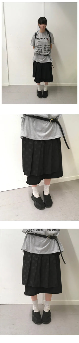 Polka Dot Wrap Skirt