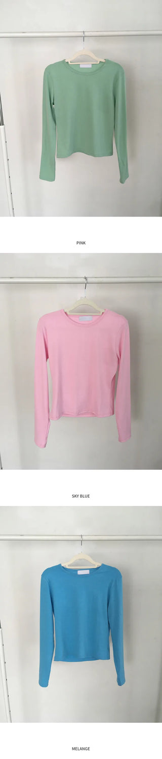 (9 colors) [1+1] Soft Layered Long Sleeve T-Shirt