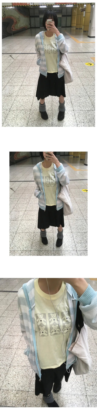 (3 colors) Printed Short-Sleeve T-Shirt