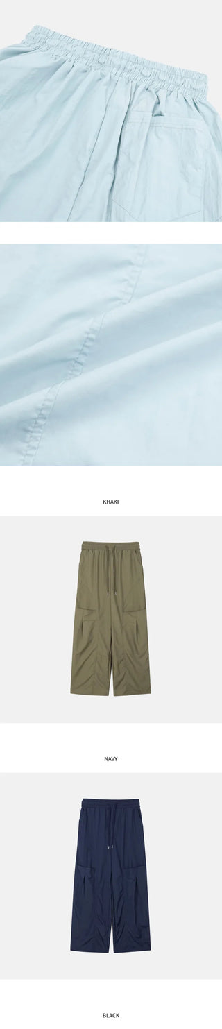 [4 colors] Nylon Pocket Pants