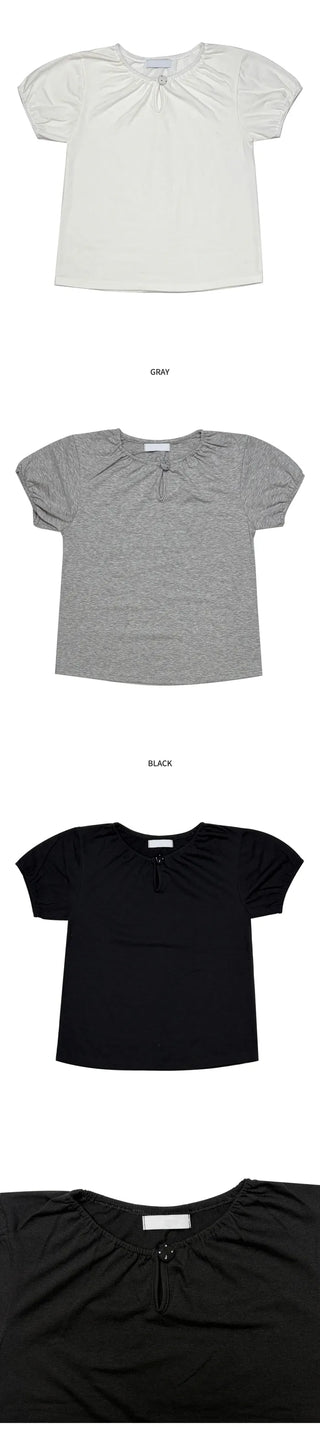 [3 colors] Dot T-shirt