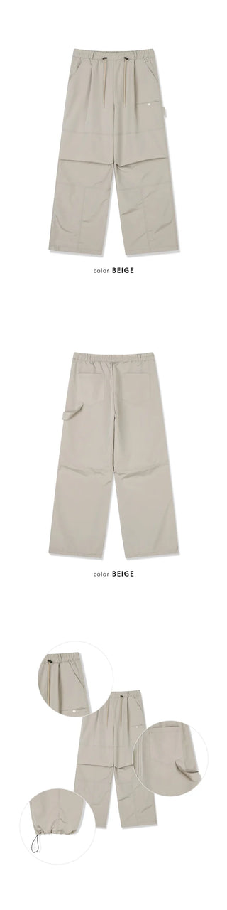 [3 colors] Pocket Nylon Pants
