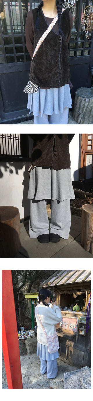 (3 colors) Long-length basic T-shirt