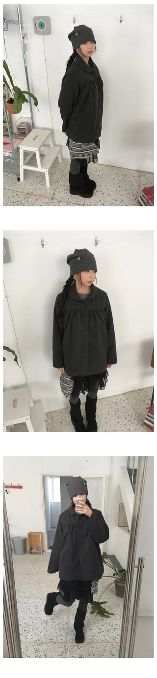 Balloon Big Button Coat