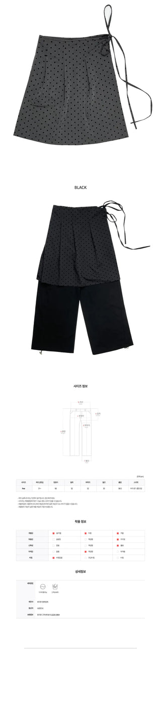 Dot wrap pants