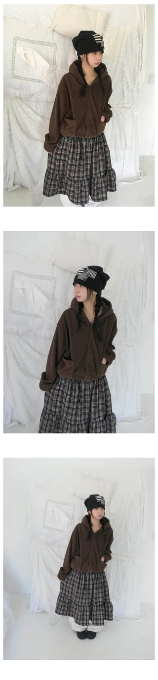(1 color) Patch Button Beanie