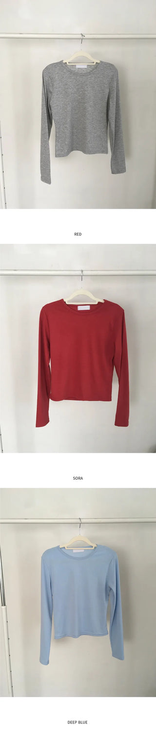 (9 colors) [1+1] Soft Layered Long Sleeve T-Shirt