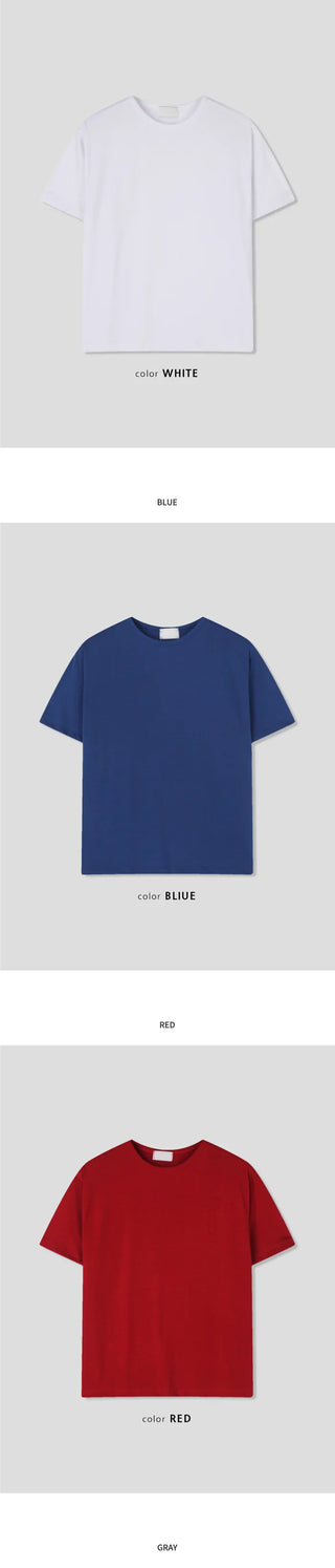 [8 colors] Plain T-shirt