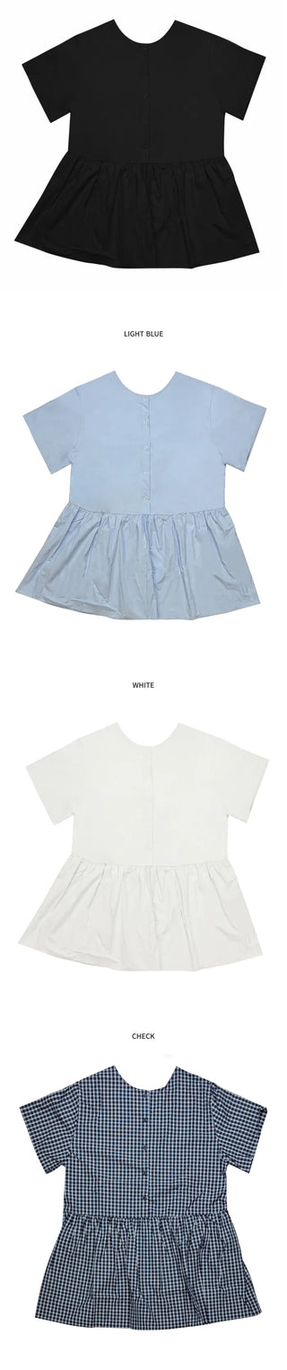 [4 colors] Frill dress