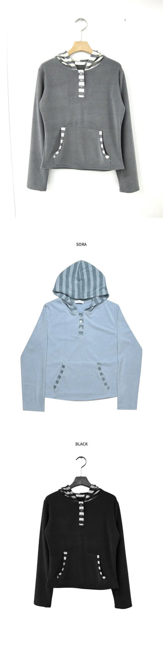 (3 colors) (3 colors) Striped Hoodie