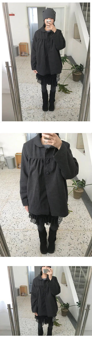 Balloon Big Button Coat