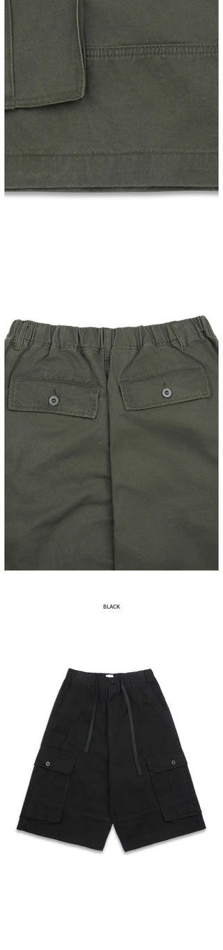 [3 colors] Cargo Bermuda Pants