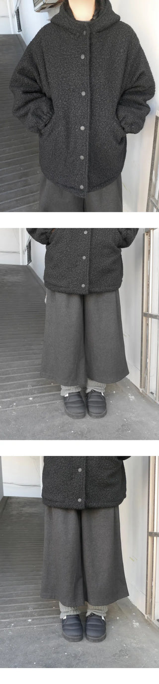 (3 colors) Turtleneck Asymmetrical Cardigan