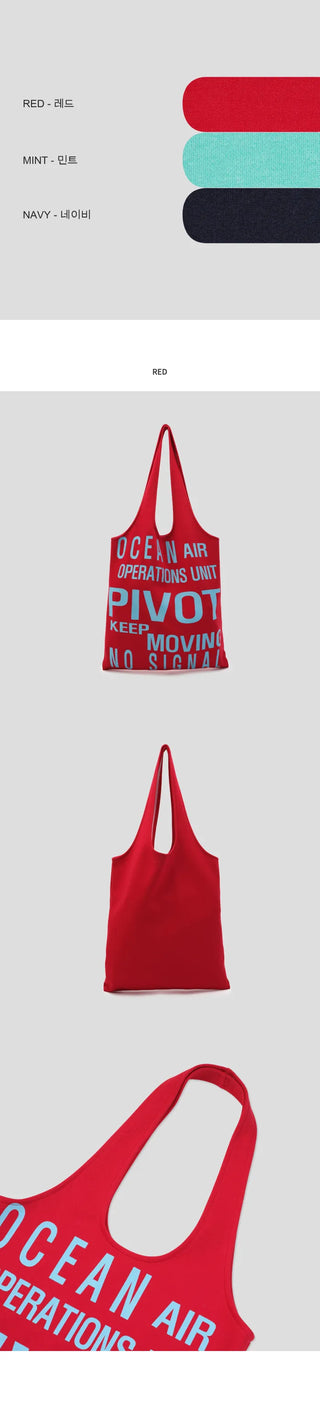[3 colors] Letter Shoulder Bag