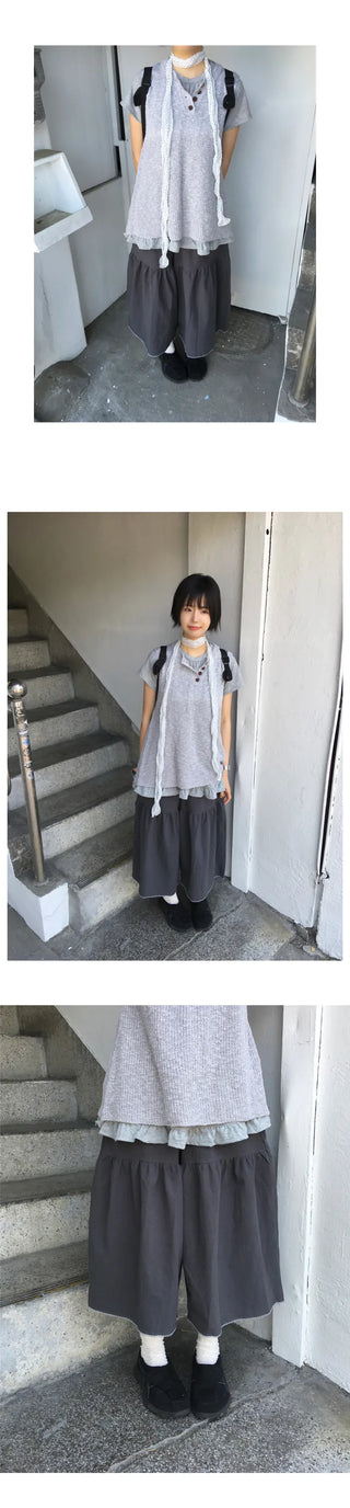 [3 colors] Shirred Bermuda Shorts