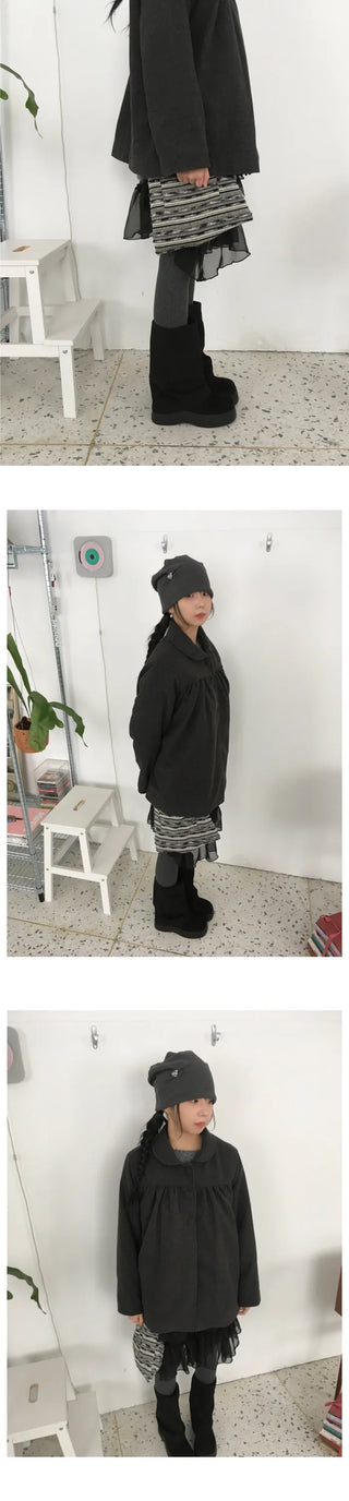 Layered ruffle knit