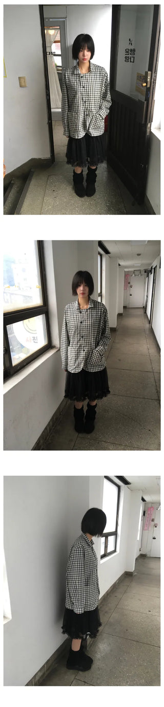 (3 colors) Tiered skirt