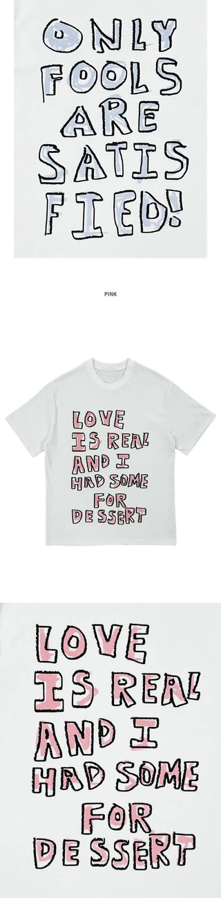 (2 colors) Crayon Short-Sleeved T-Shirt