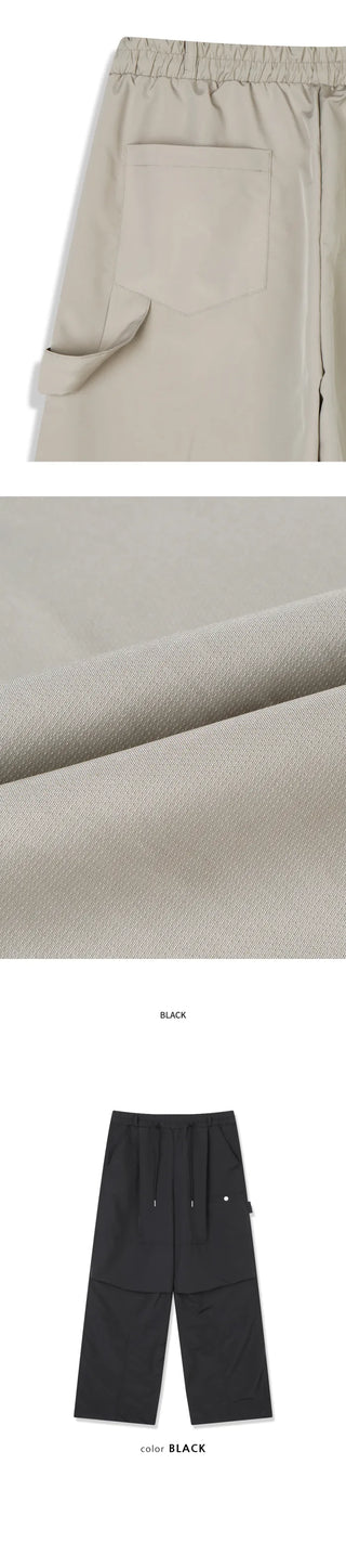 [3 colors] Pocket Nylon Pants
