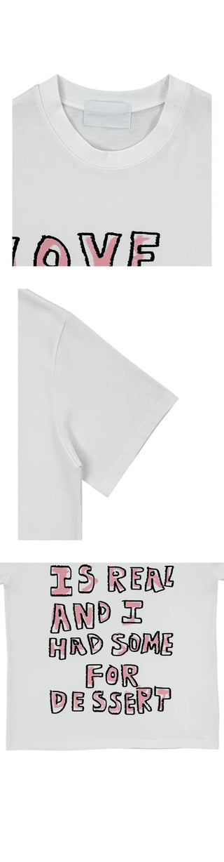 (2 colors) Crayon Short-Sleeved T-Shirt