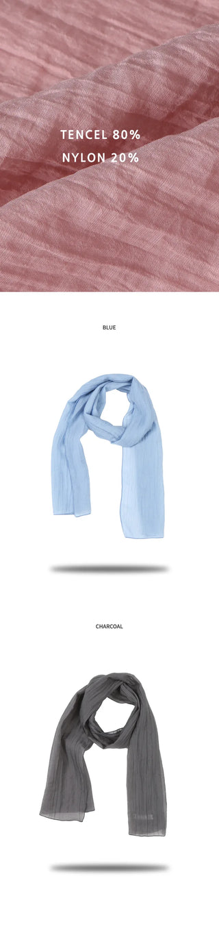 [4 colors] Wrinkle Scarf