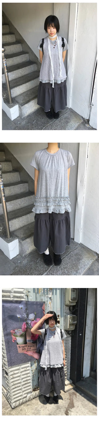 [3 colors] Shirred Bermuda Shorts