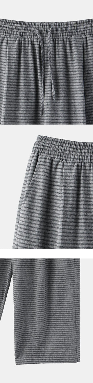 [3 colors] Striped Wide Pants