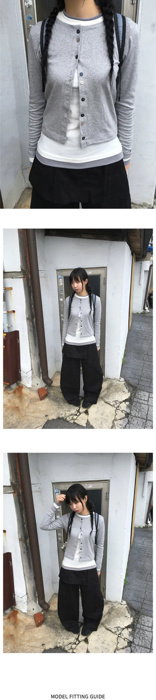 Button cardigan