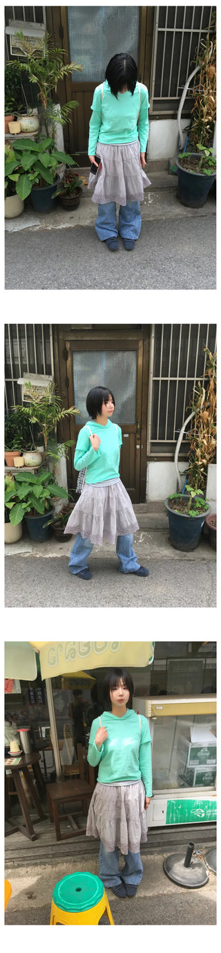 Washed bootcut denim pants