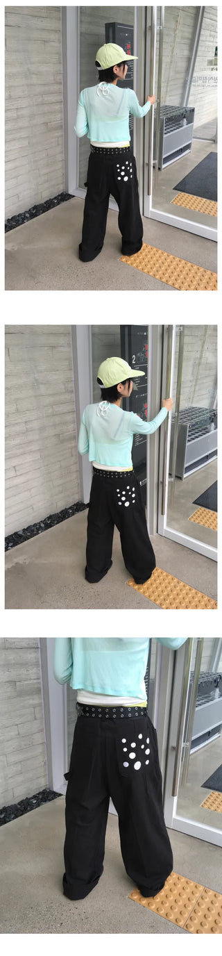 [2 colors] Dot Pocket Pants