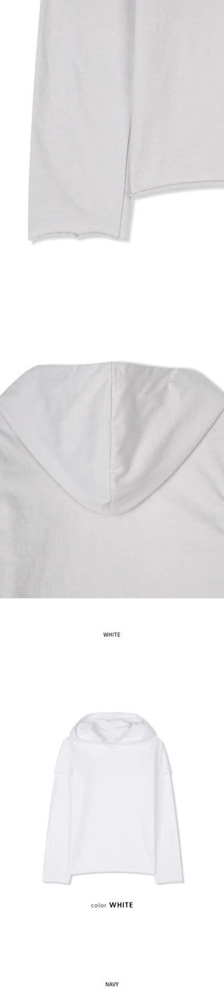 (8 colors) Hooded Layered T-shirt