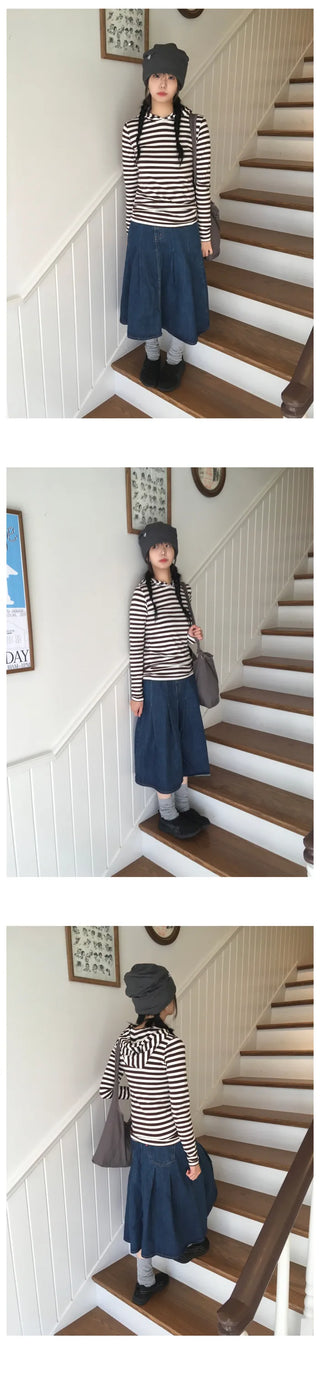 Striped Hooded Parka