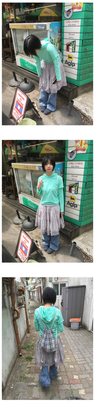 Washed bootcut denim pants