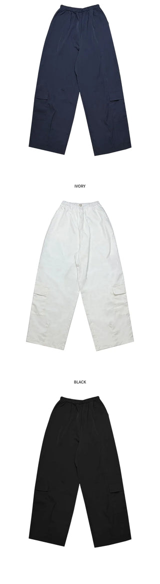[3 colors] Wide Cargo Pants