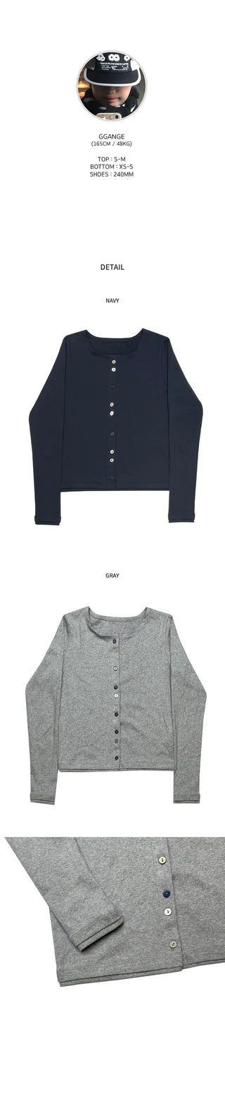 Button cardigan