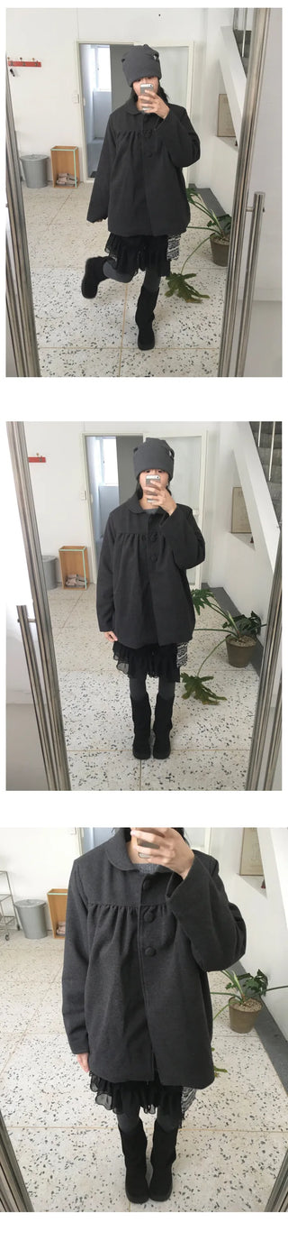 Layered ruffle knit
