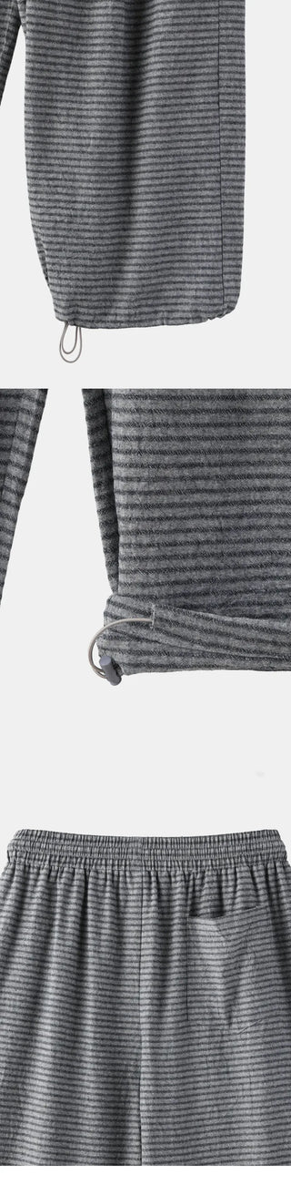 [3 colors] Striped Wide Pants