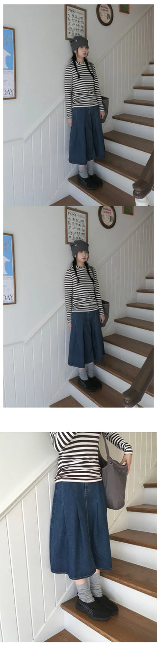 Striped Hooded Parka