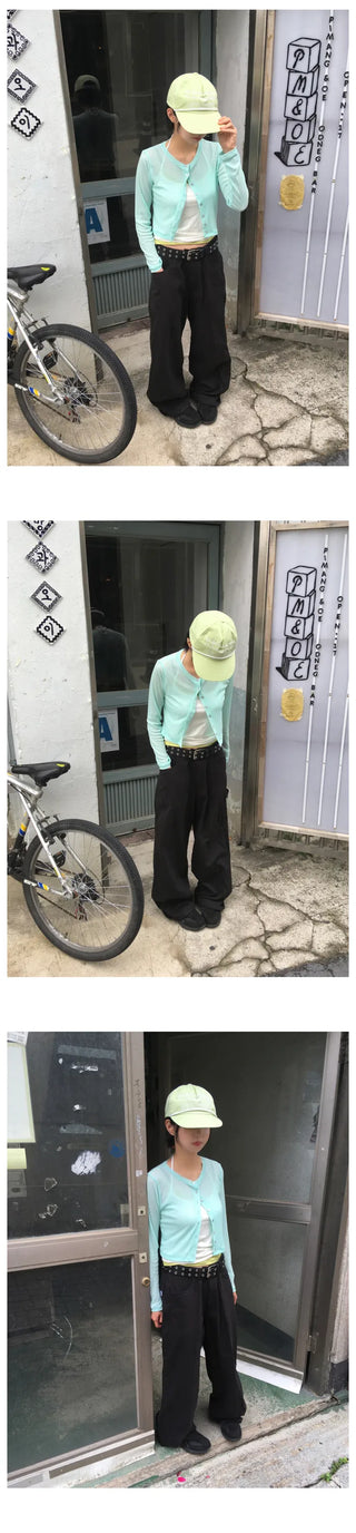 [2 colors] Dot Pocket Pants