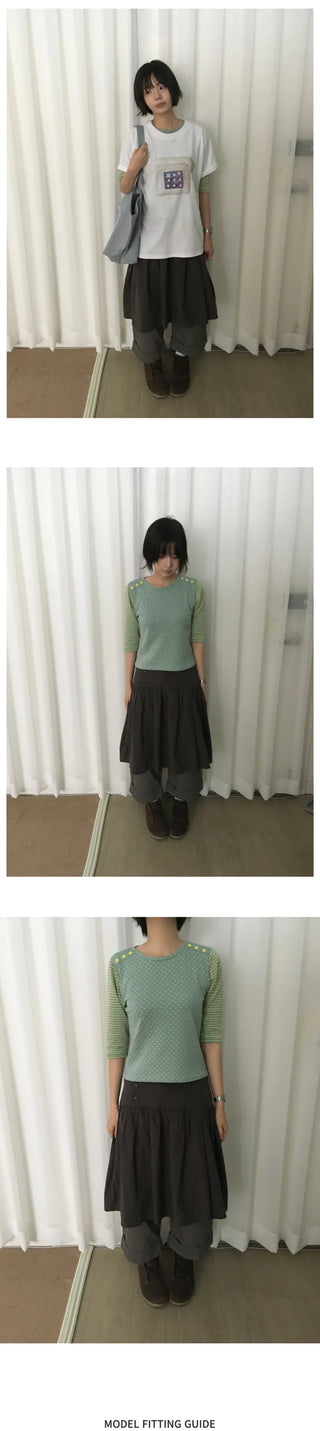 [2 colors] Bermuda shorts