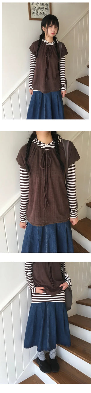 Striped Hooded Parka