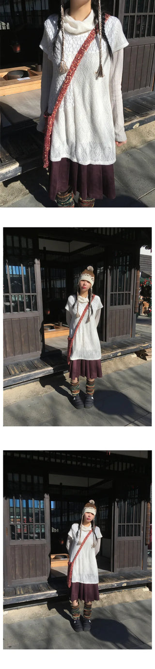 (3 colors) Long-length basic T-shirt